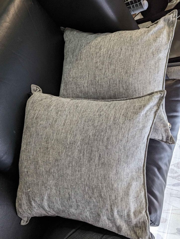 Oversized Throw Pillows (2) With Feather Down