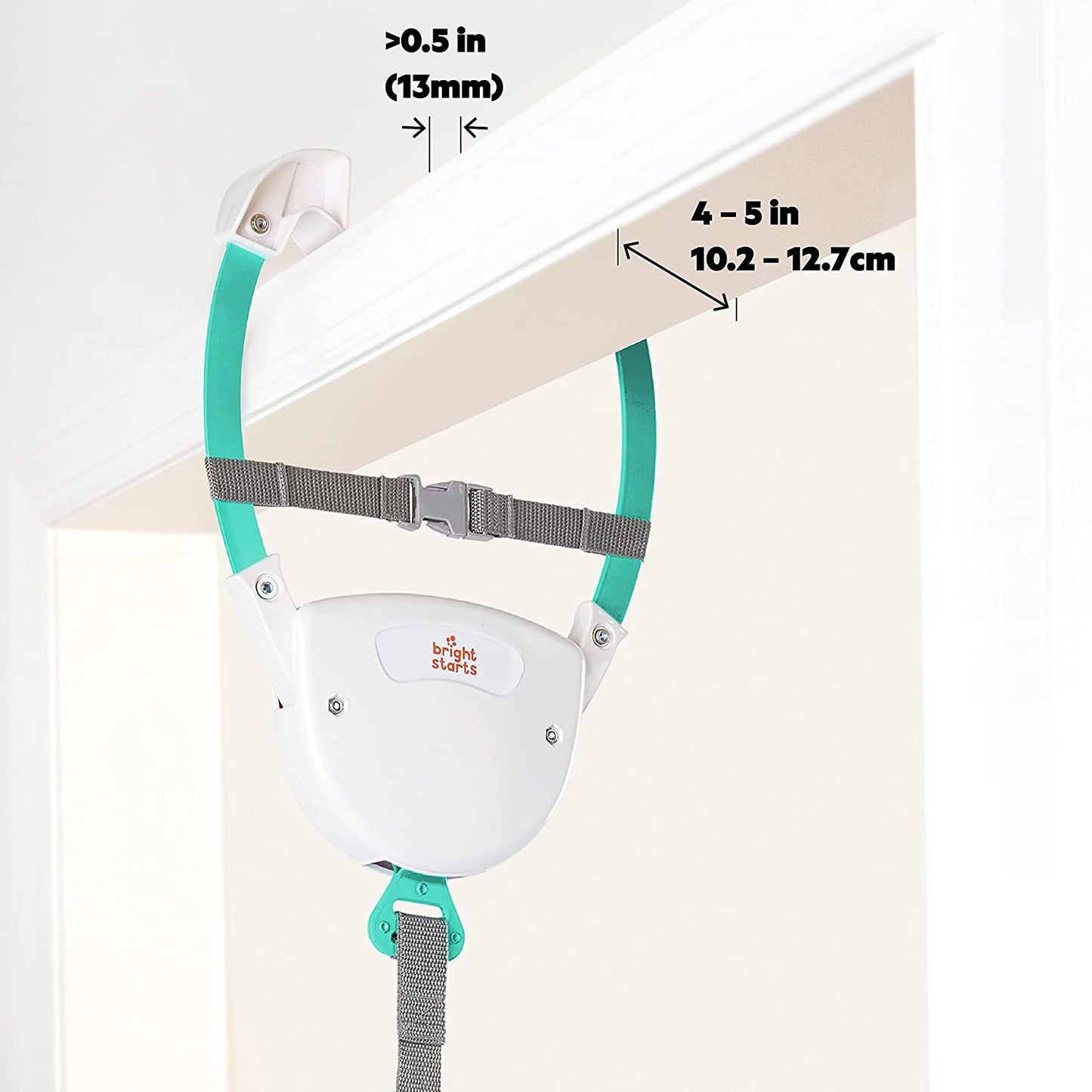 Bright Starts Playful Parade Door Jumper for Baby with Adjustable Strap, 6 Months
