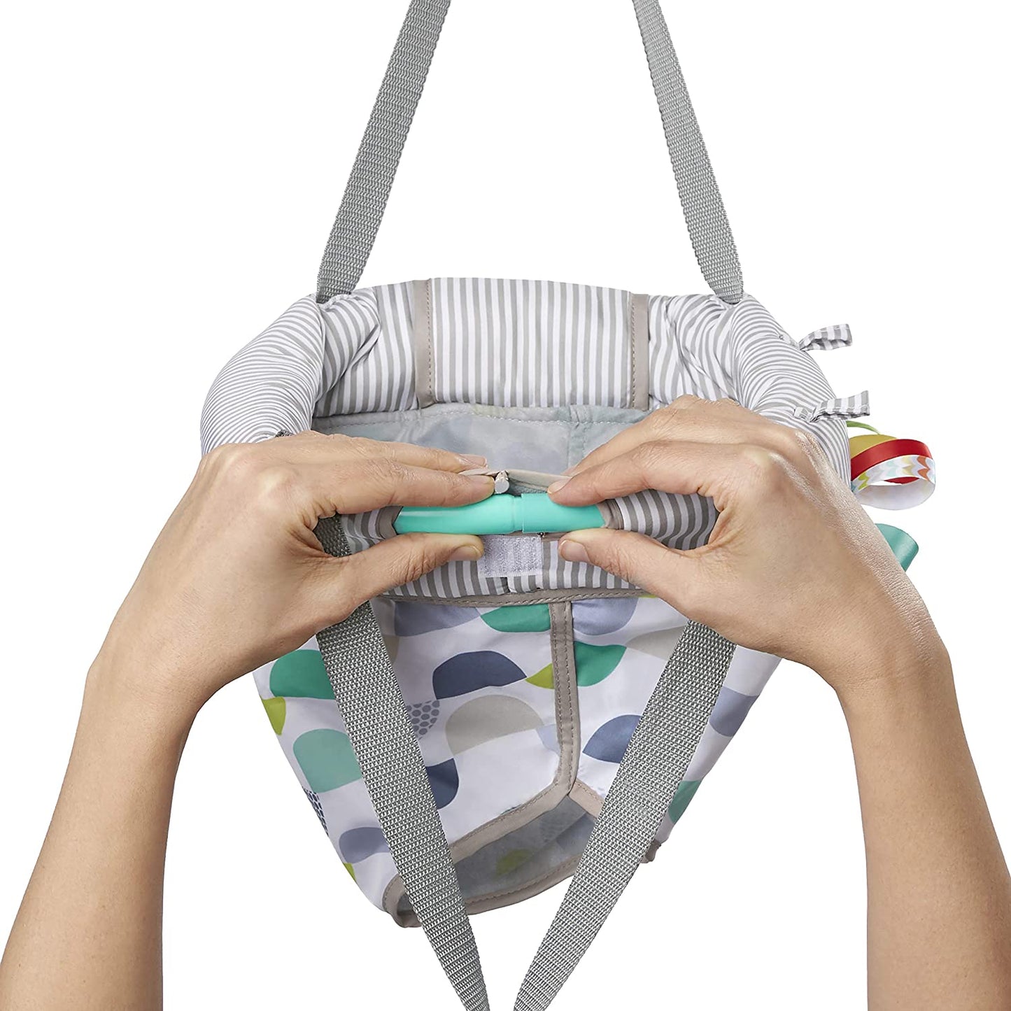Bright Starts Playful Parade Door Jumper for Baby with Adjustable Strap, 6 Months