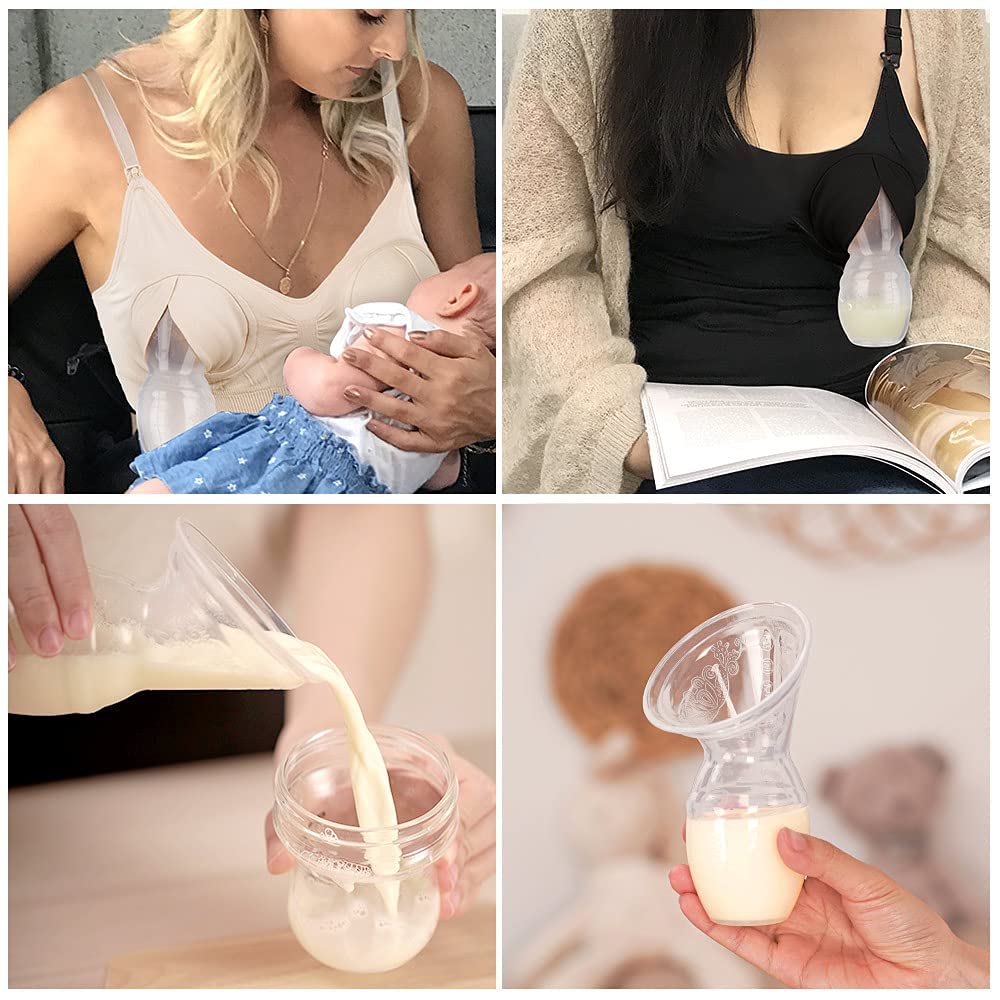 Haakaa Manual Breast Pump Breastfeeding Pump 4oz/100ml+Lid Food