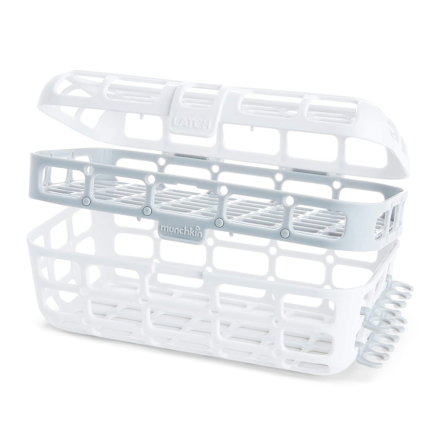 Munchkin High Capacity Dishwasher Basket, 1 Pack, Grey