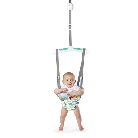 Bright Starts Playful Parade Door Jumper for Baby with Adjustable Strap, 6 Months