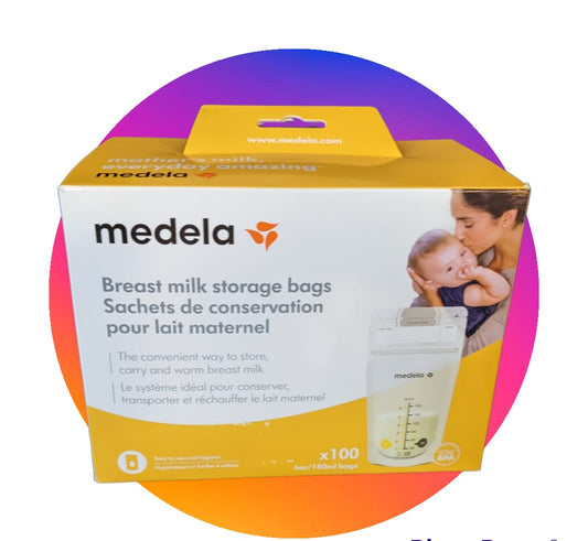 Medela Breast Milk Storage Bags, 100 Count, Ready to Use Breastmilk Bags for Breastfeeding, Self Standing Bag, Space Saving Flat Profile, Hygienically Pre-Sealed, 6 Ounce